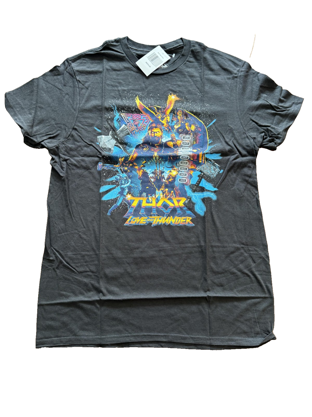 Marvel Thor Love and Thunder Shirt Mens Medium Mad Engine Movie Graphic Tee